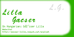lilla gacser business card